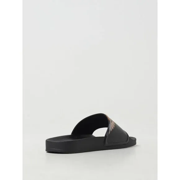 Marcelo Burlon County Of Milan Winged Slides Casual Footwear Men Black Sandals