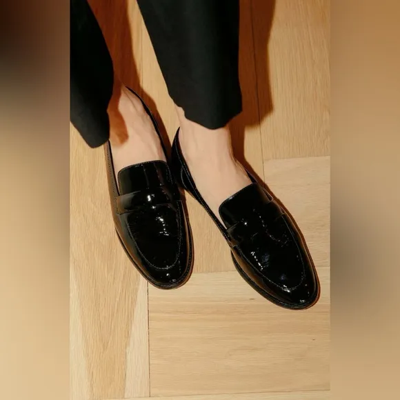 Margaux The Andie Loafer in Black Patent Leather Size 36.5