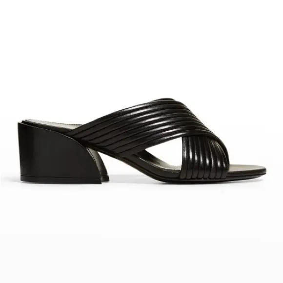 Marion Parke Izzy Crisscross Block-Heel Sandals, 38