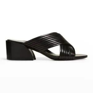 Marion Parke Izzy Crisscross Block-Heel Sandals, 38