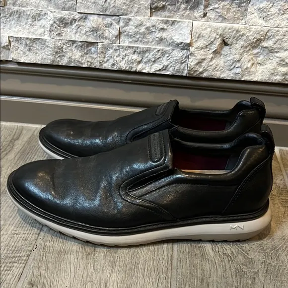 Mark Nason Black Slip-On Leather Loafers size 9 1/2