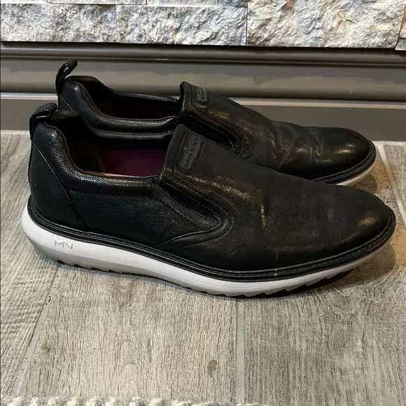 Mark Nason Black Slip-On Leather Loafers size 9 1/2
