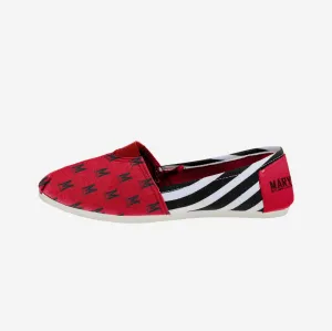 Maryland Terrapins Womens Stripe Canvas Shoe