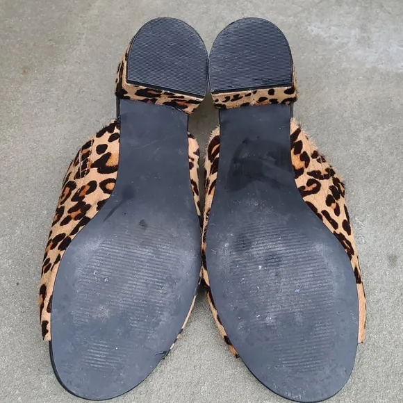 Matisse leopard mule slide sandals