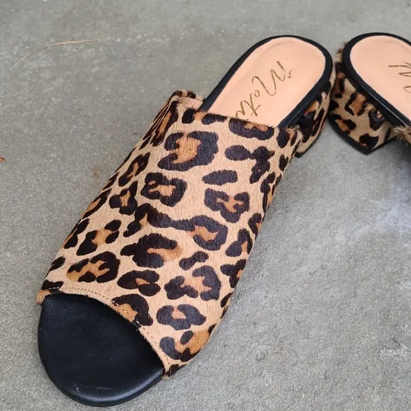 Matisse leopard mule slide sandals