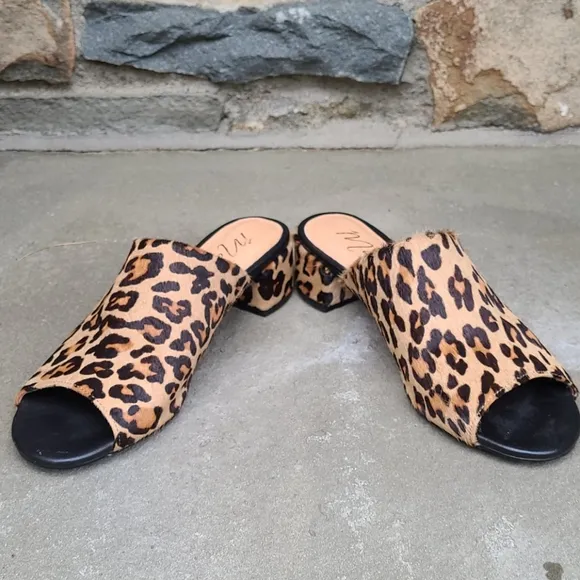Matisse leopard mule slide sandals