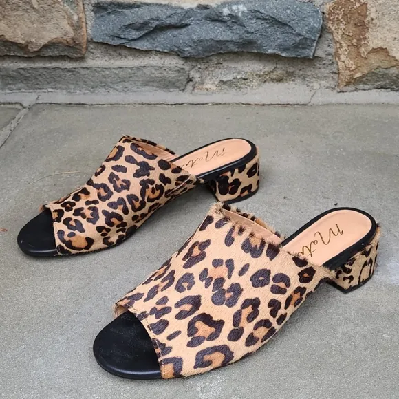 Matisse leopard mule slide sandals