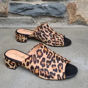 Matisse leopard mule slide sandals