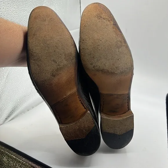 Mauri Slip On Shoes Loafers Dress Work Business Brown Ostrich Mens Size 8.5