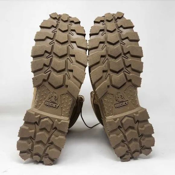 Men's 11.5W Rocky 8&quot; Alpha Force composite toe duty boot Coyote Brown RKD0059