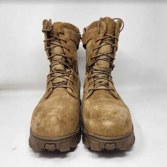 Men's 11.5W Rocky 8&quot; Alpha Force composite toe duty boot Coyote Brown RKD0059