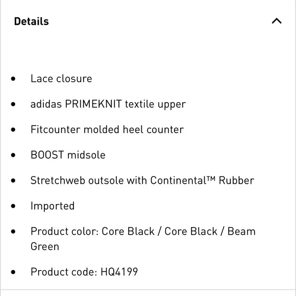 Men’s Adidas Ultraboost 1.0 | Black 9.5