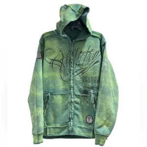 Men’s Affliction “Live Fast” Heavy Zip Jacket - Size Large