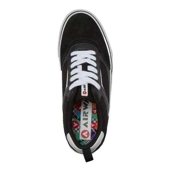 Men's Black Lace-Up Huntington Sneakers - Casual Low-Top Style, Size 12