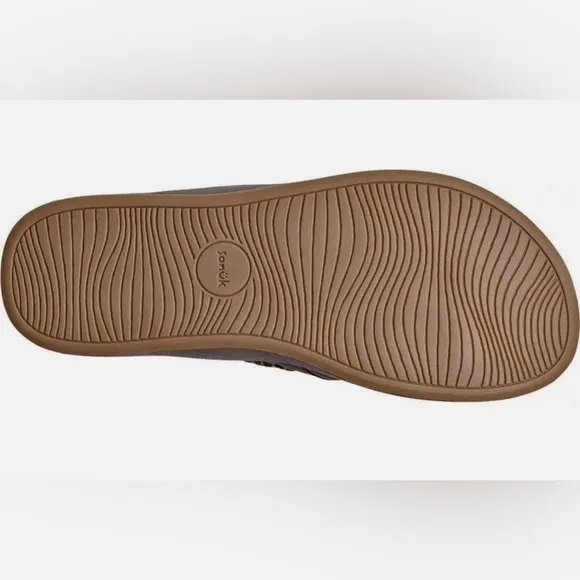 Men’s Sanuk Cosmic Yoga Mat LX Flip-Flops -Dark Brown Size 9 New with ta…