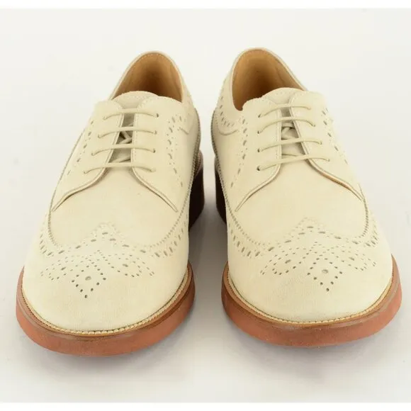 MENS TOD'S SHOES LOAFERS BUCATURE OXFORD WINGTIPS FONDO LIGHT