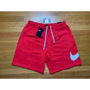 Mens XXL Nike Sportswear Graphic Club Red Athletic Fleece Shorts BV2127-658