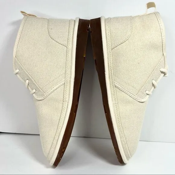 Mens UGG Neumel Natural Lace Up Hemp Canvas Chukka Boots in Natural 9