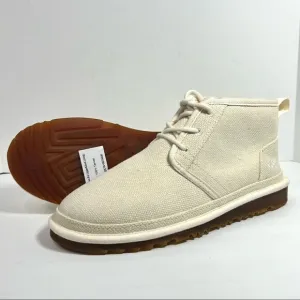 Mens UGG Neumel Natural Lace Up Hemp Canvas Chukka Boots in Natural 9