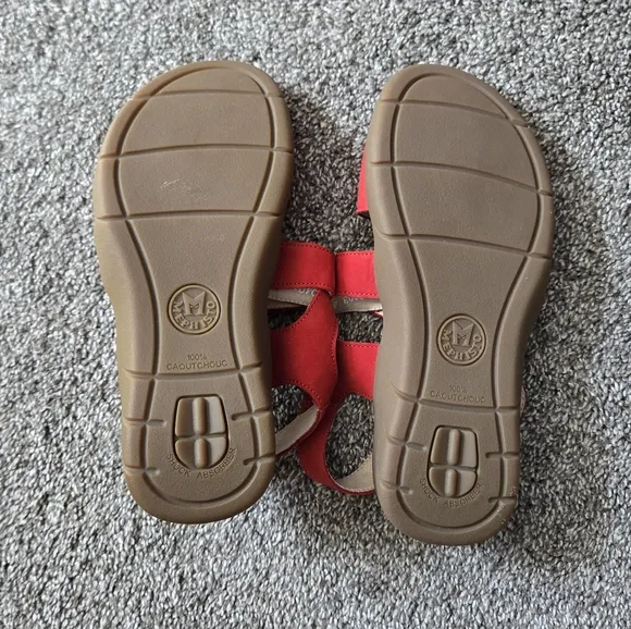 Mephisto Eva Scarlet Women's Red Sandals NEW size EU 37 (US 6.5-7)