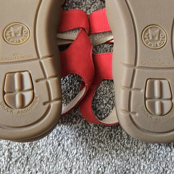Mephisto Eva Scarlet Women's Red Sandals NEW size EU 37 (US 6.5-7)