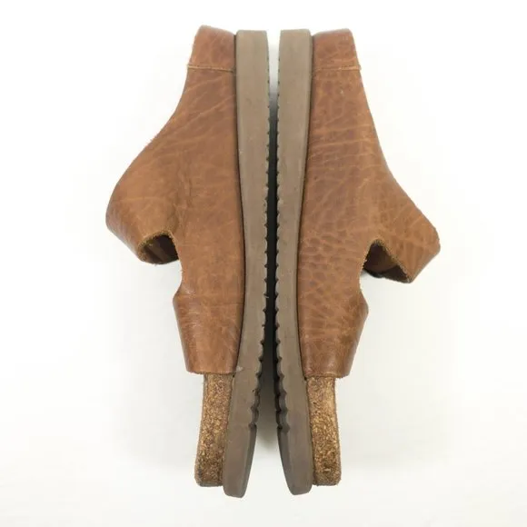 Mephisto Harmony Leather Slide Sandals - Women's Size 41 EU - Brown