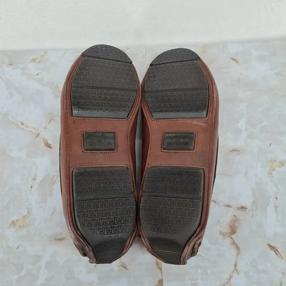 Mephisto Ralyx Air Relax Mens Brown Caoutchouc Leather Penny Loafers Size US 10