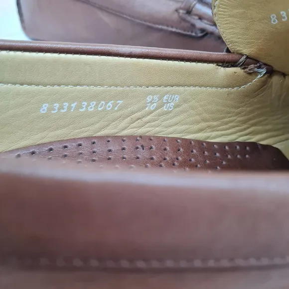 Mephisto Ralyx Air Relax Mens Brown Caoutchouc Leather Penny Loafers Size US 10