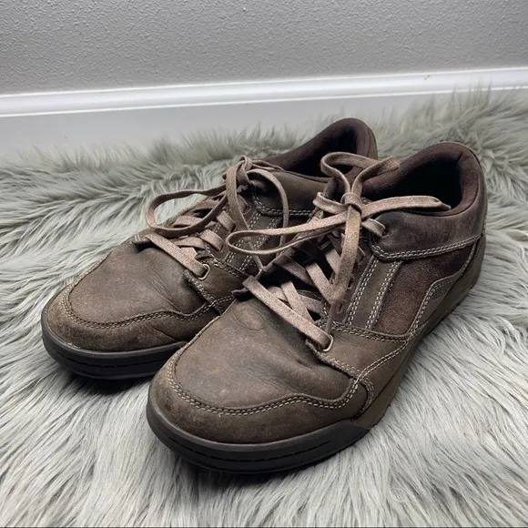Merrell Berner Leather Shoes Casual Outdoor Lace Up Brown Sneakers Size 8.5 Men