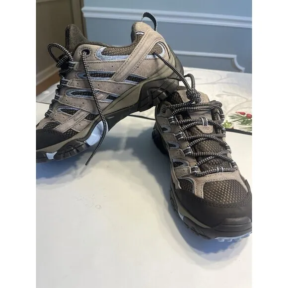 Merrell Moab 2 Ventilator Hiking Shoes Sneakers Wm Sz 9 Leather Mesh Upper