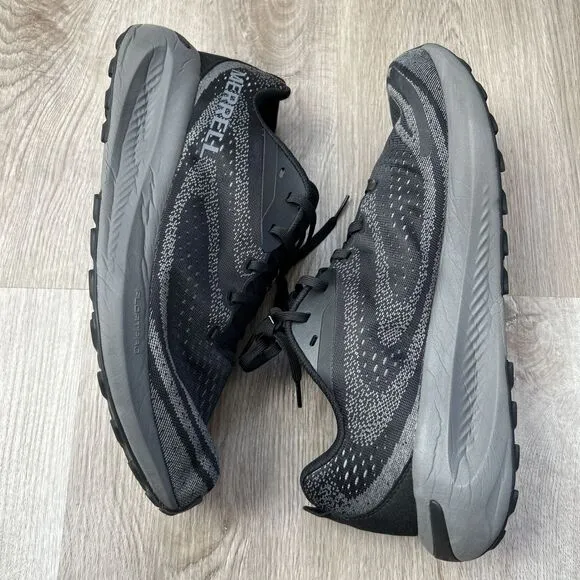 Merrell Morphlite Mens 12 Black Outdoor Trail Running Shoes Sneakers J068063