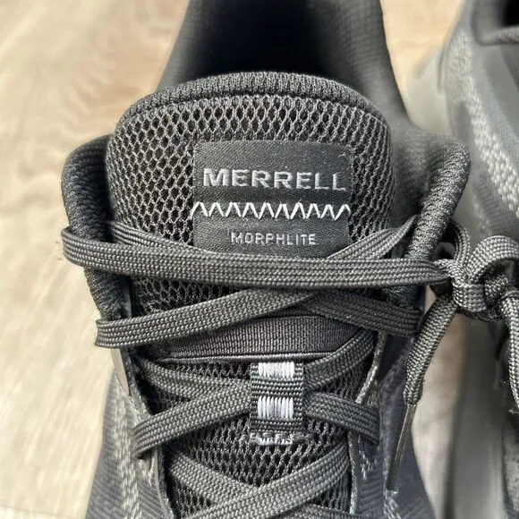 Merrell Morphlite Mens 12 Black Outdoor Trail Running Shoes Sneakers J068063
