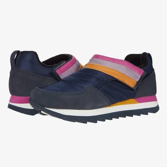 Merrell Retro Navy Alpine Moc Strap Polar Slip On Sneakers sz 9