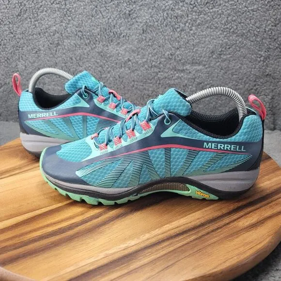 Merrell Siren Edge 3 Blue Womens Size 9 Hiking Shoes J3551 Outdoors Sneakers