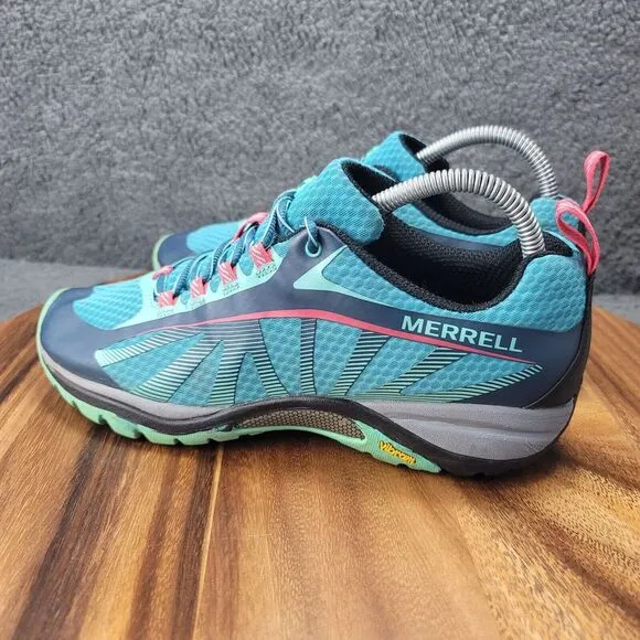 Merrell Siren Edge 3 Blue Womens Size 9 Hiking Shoes J3551 Outdoors Sneakers