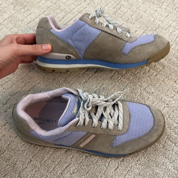 Merrell Solo Origins Brindle Orchid Pig Suede Lace Hiking Womens Sneakers
