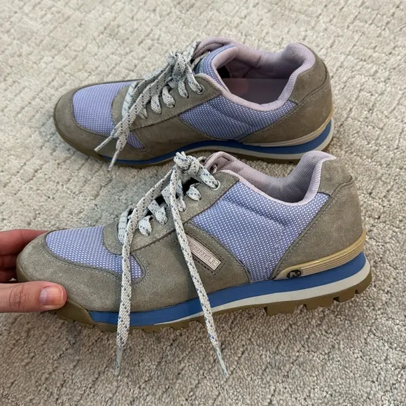 Merrell Solo Origins Brindle Orchid Pig Suede Lace Hiking Womens Sneakers