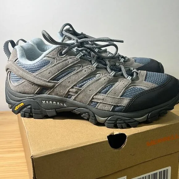 Merrell W 11 Smoke Gray Blue Hiking Sneakers
