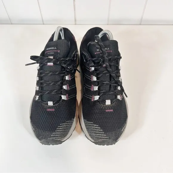 Merrell Women's Fly Strike Trail Runner Sneakers Size 9 Lightweight Black