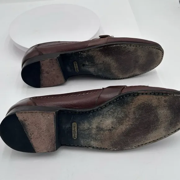 MEZLAN Genuine LIZARD Textured Leather Silver Buckle 12M Men's Shoes LoaferSpain