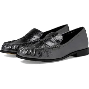 MICHAEL MICHAEL KORS 10 NEW Carlson Crackled Patent Leather Penny Loafers