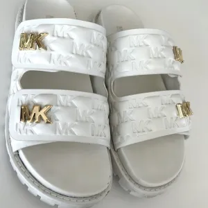 MICHAEL Michael Kors Stark Slide Puffy Logo Sandals Size 7