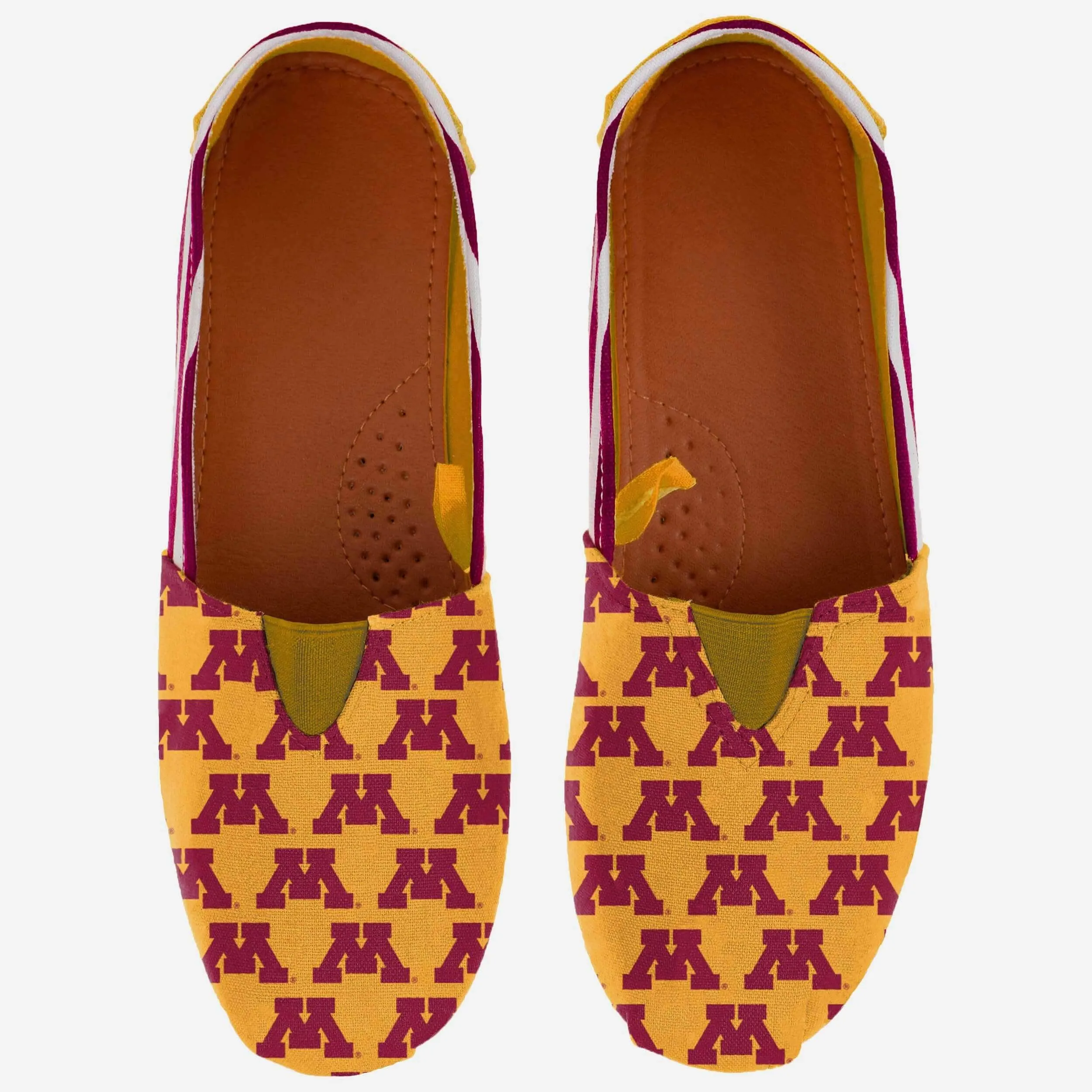 Minnesota Golden Gophers Womens Stripe Canvas Shoe