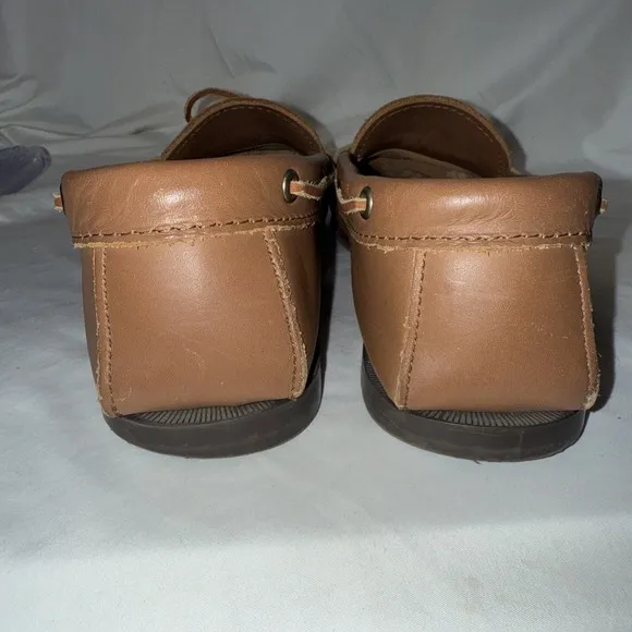 Minnetonka Loafers Mens Size 11 Camp Moc Moccasin Brown Leather Slip On