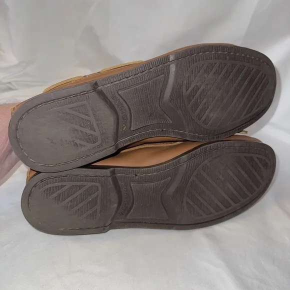 Minnetonka Loafers Mens Size 11 Camp Moc Moccasin Brown Leather Slip On