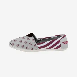 Mississippi State Bulldogs Womens Stripe Canvas Shoe