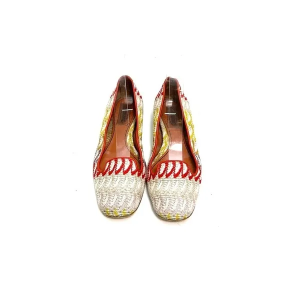MISSONI | Vintage Y2K designer fabric slip on ballet flats
