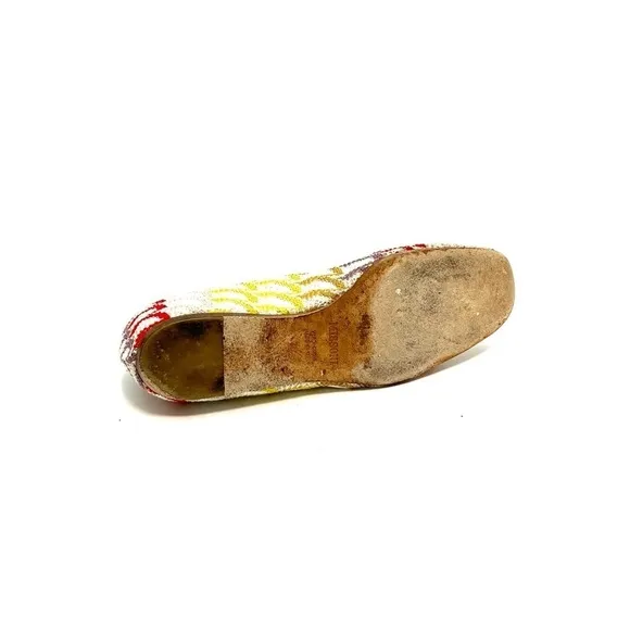 MISSONI | Vintage Y2K designer fabric slip on ballet flats