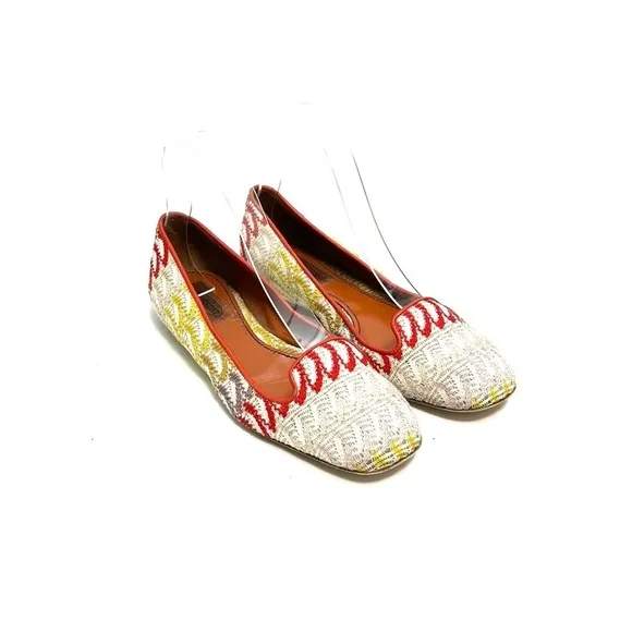 MISSONI | Vintage Y2K designer fabric slip on ballet flats