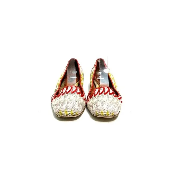 MISSONI | Vintage Y2K designer fabric slip on ballet flats